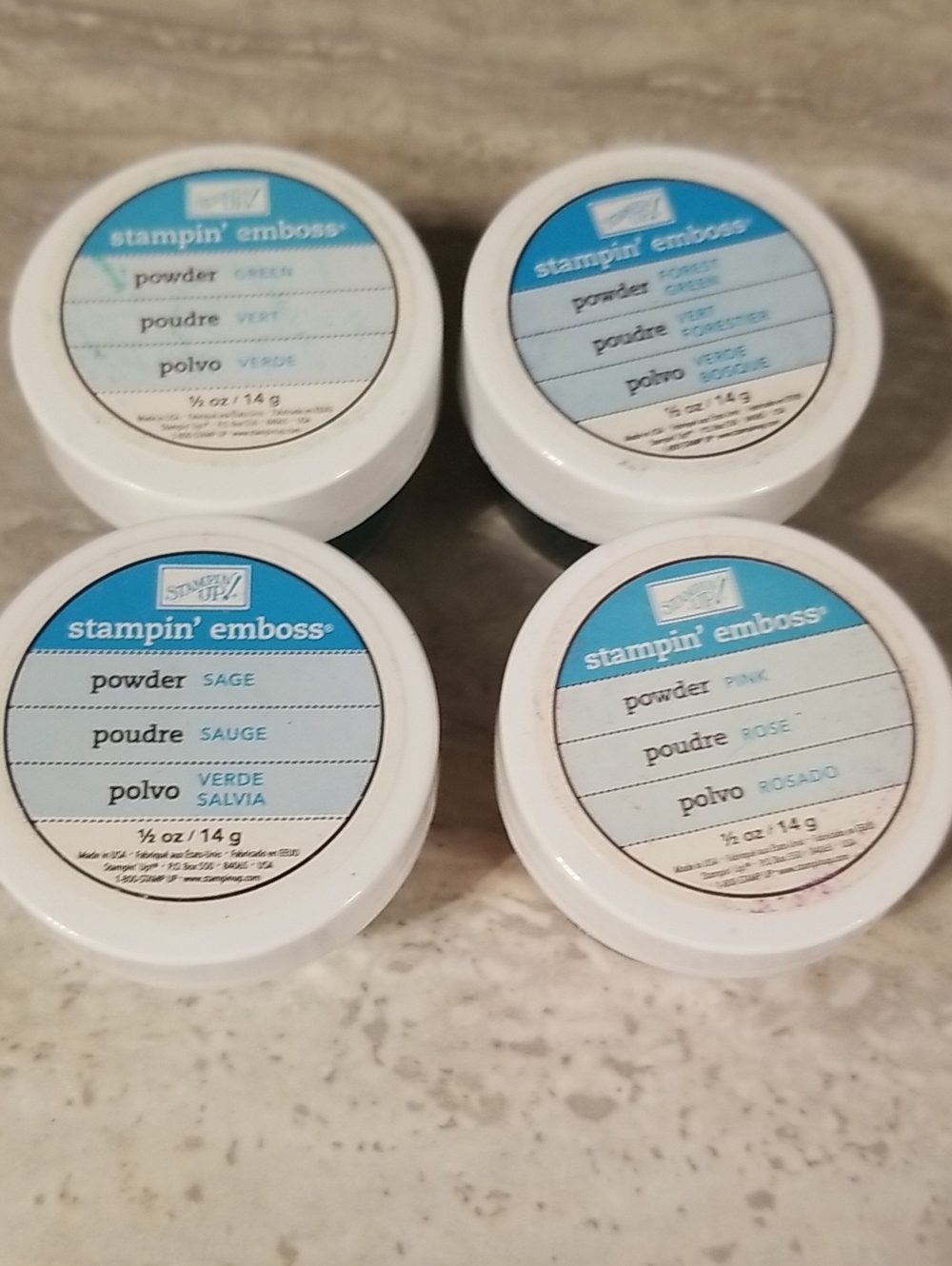 Stampin' Up! Emboss Powder Lot 2